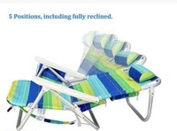 Vente en gros Offres Spéciales chaise de plage pliante en métal pour l'extérieur chaise longue de plage pliante