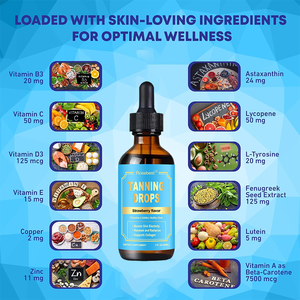 Rosebest – Gouttes auto-bronzantes orales certifiées GMP, 100 % naturelles et biologiques, qui améliorent l'élasticité de la peau - Product Image 2