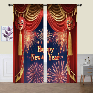 ผ้าม่านพิมพ์ลายดิจิทัลความละเอียดสูงแบบ 2 มิติ ดีไซน์ลายคลาสสิก เหมาะสำหรับห้องนอนและห้องนั่งเล่น - Product Image 2