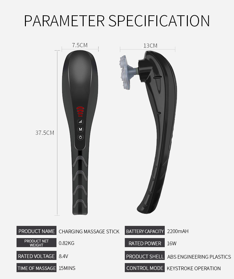 Rechargeable Hand Held Deep Tissue Massager for Muscles | Diversi