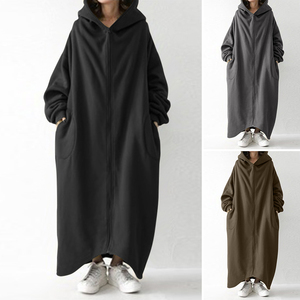 All'ingrosso su misura di alta qualità della gioventù manica lunga cappotto largo moda tendenza Casual caldo innovativo <span class=keywords><strong>elegante</strong></span> uomo donna <span class=keywords><strong>felpa</strong></span> <span class=keywords><strong>con</strong></span> <span class=keywords><strong>cappuccio</strong></span> - Product Image 2