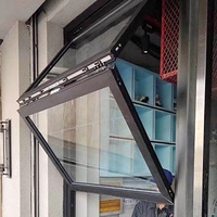 Poignée de fenêtre en aluminium noire personnalisée pour fenêtres européennes, fenêtres modernes en aluminium, fenêtres pliantes, fenêtres à double battant