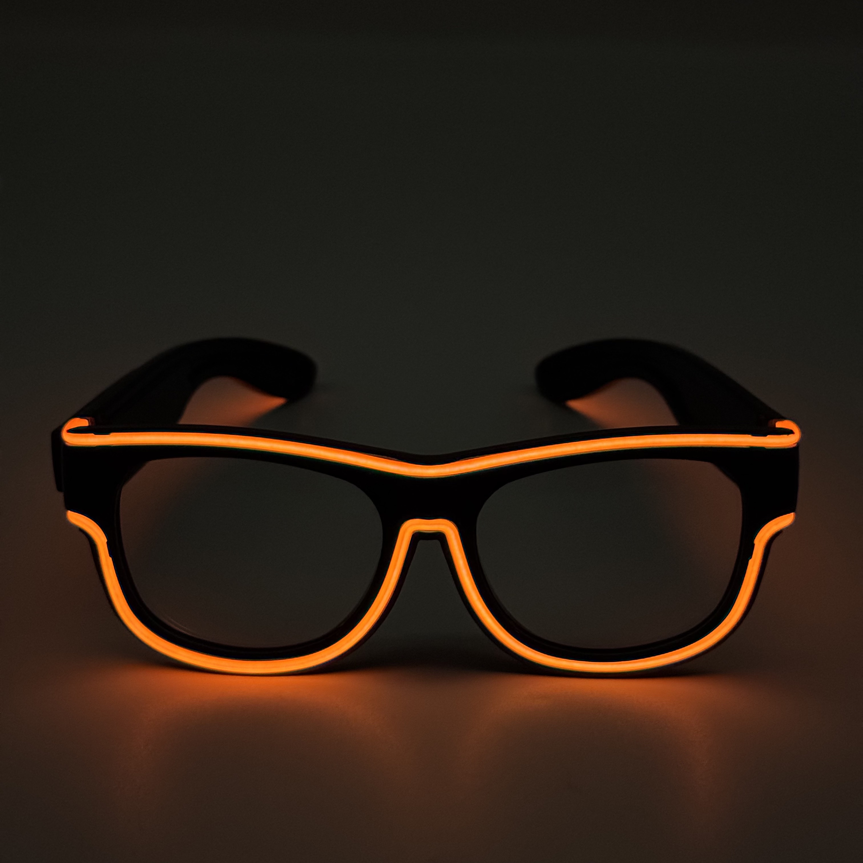 Clear lens with orange light