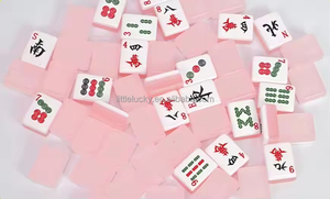 2026 Ensemble de tuiles de mahjong en acrylique, série Jelly Tiles, fabriquées à la main, pour la collection de loisirs et de divertissement domestique et les cadeaux - Product Image 6