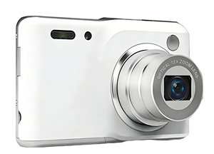 Appareil photo numérique au design ultra-plat DC126C, zoom optique 6x, autonomie de la batterie longue durée, imagerie professionnelle 8MP, vidéo 4K, reconnaissance faciale - Product Image 2