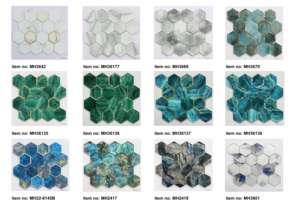 Hızlı Teslimat Toptan Cam Fayanslar Dekoratif Mozaik Taş Yapay Mozaik Karo Yüzme Havuzları İçin - Product Image 2