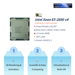 X99-P4ใหม่ชุดเมนบอร์ด MATX M.2 SSD พร้อม <span class=keywords><strong>Intel</strong></span> Xeon E5คอมโบ2690 V4 4X DDR4ช่องแรม X99 DDR4เมนบอร์ด - Product Image 2