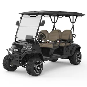 2024 Novo design de veículo off road, carrinho de golfe para turismo, caça, carrinho de golfe elétrico de 4 lugares, carrinho de golfe