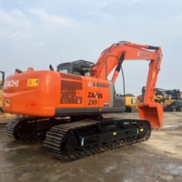 Excavatrice Hitachi Zaxis 210 d'occasion de 21 tonnes à haute efficacité, fonctionnement fluide, cabine confortable pour les travaux de construction municipale
