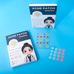 Pronto Stock idrocolloide Anti Acne Patch Cartoon animale motivo fiore pieno viso Acne Patch brufoli per <span class=keywords><strong>pelle</strong></span> sensibile - Product Image 4