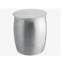 Mesa Consola Moderna de Aluminio Martillado con Acabado Metálico Texturizado, Mueble Multiusos para Sala de Estar, Dormitorio, Hotel, Salón - Product Image 1