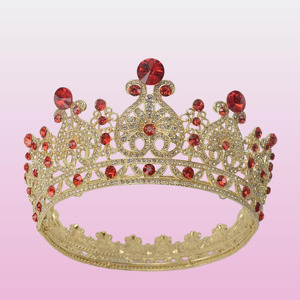 Nouveau luxe diamant cercle grands diadèmes coronas rétro strass Pageant reconstitution historique couronne Spot anniversaire gâteau décoration pour les reines - Product Image 5