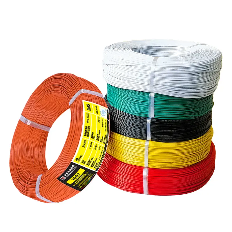 כבל UL 12awg חוט UL1007 ul1015 PVC רתמה חשמלית כבל מכשיר מוליך נחושת ליישום תת קרקעי