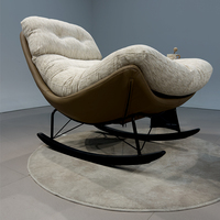 Fauteuil inclinable individuel moderne en métal, vente en gros d'usine, pour la maison, le bureau, le salon, l'appartement, l'hôtel - Hauteur réglable