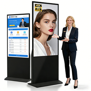 Monitor Portátil con Pantalla Táctil Full HD de 43, 49 y 55 Pulgadas con Soporte de Piso, Señalización Digital LCD para Marketing en Centros Comerciales L1 Mall Dig - Product Image 1