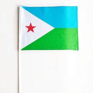 Bandera Pequeña de Poliéster Personalizada con Diseño Propio, Impresión a Medida, con Asta de Plástico - Product Image 6