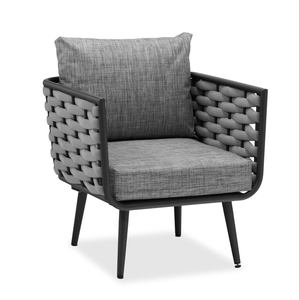 ชุดโซฟาหวายกลางแจ้งสไตล์รีสอร์ทสุดหรู ทนทานต่อสภาพอากาศ กันน้ำ เป็นมิตรกับสิ่งแวดล้อม สำหรับวิลล่าและโรงแรม - Product Image 1