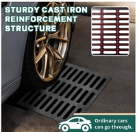 Grille de drainage en fonte ductile pour garage, parking, pont, couverture de drainage, sécurité au sol, couleur personnalisée