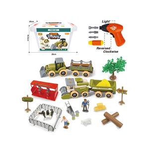 Juego <span class=keywords><strong>de</strong></span> tractor <span class=keywords><strong>de</strong></span> <span class=keywords><strong>juguete</strong></span> <span class=keywords><strong>de</strong></span> granja-Animales <span class=keywords><strong>de</strong></span> granja <span class=keywords><strong>de</strong></span> plástico, cerca y vehículo <span class=keywords><strong>de</strong></span> granjero con taladro-Camión <span class=keywords><strong>de</strong></span> <span class=keywords><strong>juguete</strong></span> con caballo - Product Image 1