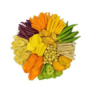 Chips de Frutas Mixtas Fritas al Vacío Premium, Crujientes y Secas: Jaca, Plátano, Taro, Batata, 100% Naturales, Snacks Saludables - Product Image 1