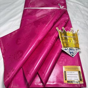 Tissu Bazin Riche Super <span class=keywords><strong>Magnum</strong></span> Gold XXL 100% Coton Brillant avec Parfum en Gros de Haute Qualité - Product Image 4