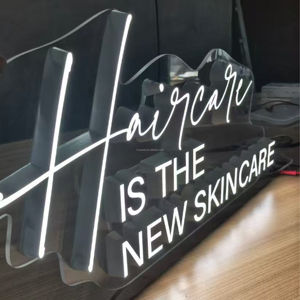 3D ha condotto la luce che emette lettere di Logo acrilico Mini parola negozio segno a parete alfabeto per la pubblicità - Product Image 1