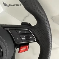 Volant en fibre de carbone véritable pour Audi S1 S3 S4 S5 S6 S7 S8 A1 A3 A4 A5 A6 A7 B8 B85 B9 R8 TT TTRS TTS Q3 Q5 Mise à niveau personnalisée