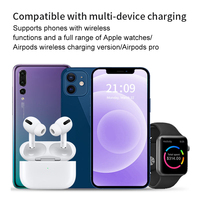 Nouveau Chargeur Pliable 3-en-1 15W LED à Charge Rapide avec Support Téléphone, Sans Fil, En Stock
