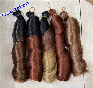 Vente en Gros Cheveux Bouclés Soie à la Française 12 Pouces 14 Pouces 24 Pouces 150 g/pièce Tresses Bouclées en Spirale Ondulation Lâche Cheveux au Crochet en Fibre Kanekalon - Product Image 5