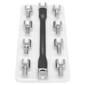 <span class=keywords><strong>Clé</strong></span> à rayons de roue de moto 10 en 1 (5,0-6,8 mm) Kit d'outils de réparation de vélo pour VTT, moto tout-terrain, kit de <span class=keywords><strong>clé</strong></span> à rayons à couple - Product Image 2