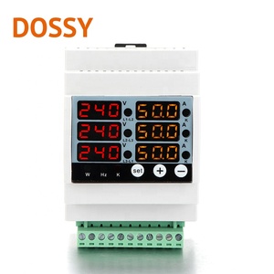 Kỹ Thuật Số Hiển Thị Đồng Hồ DIN-M Ba Giai Đoạn Điện Áp Hiện Tại Tần Số Và Đồng Hồ Điện Multy-Chức Năng <span class=keywords><strong>Meter</strong></span> Din Rail Mét - Product Image 2