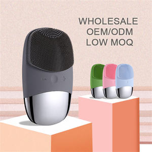 Sikat wajah listrik silikon, mesin sikat wajah pembersih pori-pori dalam, Pembersih sonik getaran, pemijat kulit pembersih wajah - Product Image 5