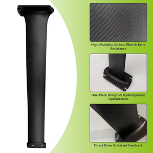 เสาฟอยล์ Axis PRO UHM Carbon 900 แข็งแรง/ทนทาน พร้อมโลโก้ OEM สำหรับ SUP ออลราวด์ เล่นเซิร์ฟในคลื่น/ทะเลสาบ/ทะเล น้ำหนักเบา สำหรับผู้เชี่ยวชาญ สีดำ UHM90 Ax - Product Image 1