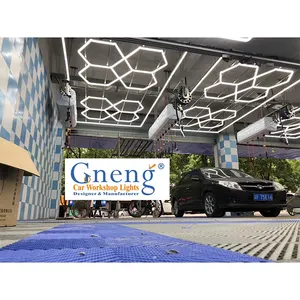 ZT1038 Good Quality Garage Lamp Hexagon Detailing Light 110lm/w Workshop Honeycomb Lighting