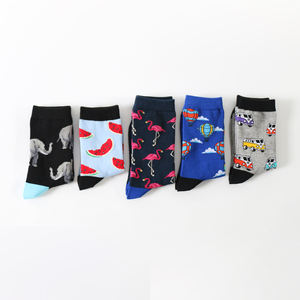 Socks OEM High Quality Custom Knitted Bamboo <strong>Car</strong> Watermelon Animal Crew Socks - Product Image 1