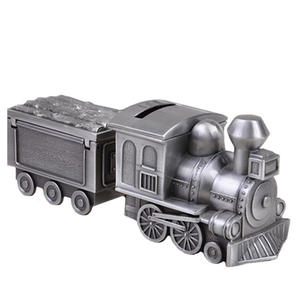 Hucha con forma de tren retro clásico y caja de almacenamiento de joyas caja de ahorro de dinero decoración de escritorio - Product Image 1