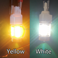 Pièces et accessoires automobiles, éclairage automobile, feux de recul LED pour voiture, 7443 4014 54SMD, blanc/jaune, double couleur, 12V, ampoules de remplacement/mise à niveau