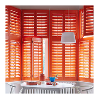 OEM et ODM acceptés maison moderne design incurvé grand composant de volet en aluminium cadre de fenêtre à battant persienne