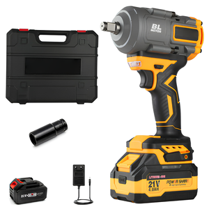Llave eléctrica sin escobillas, llave de impacto recargable de alto torque de 1000N para reparación de automóviles, desmontaje y andamios - Product Image 1