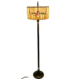 European Vintage Solder Lamp Shade Color Glass Tiffany Style Floor Lamp Standing Lamp Wholesale Custom Factory In China