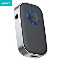 Récepteur Bluetooth sans fil AGETUNR J22 Mini V5.3 AUX 3,5 mm avec micro intégré, kit mains libres, adaptateur musical pour voiture/maison/bateau/casque