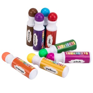 8 marqueurs à points lavables en plastique, pour enfants et tout-petits, fournitures artistiques, stylos de couleur pour le <span class=keywords><strong>dessin</strong></span> - Product Image 5