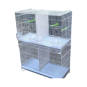 Cage à oiseaux de haute qualité pour perruches, pinsons, calopsittes, <span class=keywords><strong>conures</strong></span>, agapornis, canaris, perroquets, plateau en plastique, boîte en fer emballée - Product Image 4