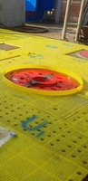 Tapis antidérapant pour plateforme de forage, OEM ODM, approvisionnement en gros, résistant à l'eau salée pour applications marines et pétrolières, en polyuréthane avec clous en acier