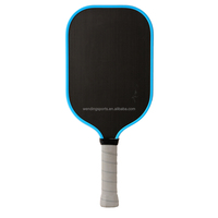Raquette de pickleball en fibre de carbone brute T700 thermoformée, durable, légère, tendance, pour l'entraînement et le divertissement, 16 mm, allongée, Gen 5 Spin