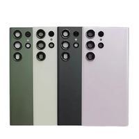Coque arrière en verre pour Samsung Galaxy S23 Ultra Plus FE, coque arrière en verre avec objectif d'appareil photo, adhésif de réparation, pièce de rechange