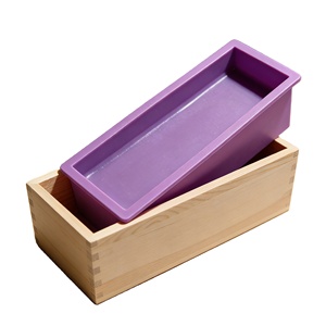 Kit di Stampi in Silicone Rettangolari Ispessiti per Alimenti con Scatola in Legno per la Produzione di Sapone e <span class=keywords><strong>Torte</strong></span> - Product Image 2