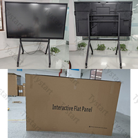 Tableau blanc interactif LED Android grand écran 65 pouces 4K 3840x2160 pour réunions et éducation