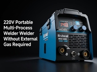Fournisseur d'usine Rolwal Nouvelle machine à souder 3-en-1 IGBT Inverter DC MMA TIG MIG 3,7 KVA 220 V Flux 0,8 1,0