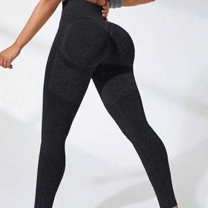 Pantalones de Yoga de alta elasticidad para mujer, pantalones largos sin costuras para Fitness, mallas de gimnasio con estampado de sonrisa, transpirables bajos personalizados para el verano - Product Image 5